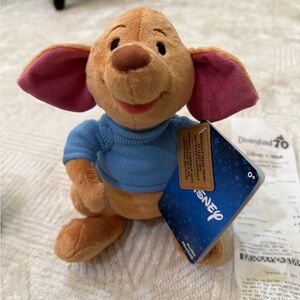 Disney Piglet Plush with Blue Sweater and Pink Ears